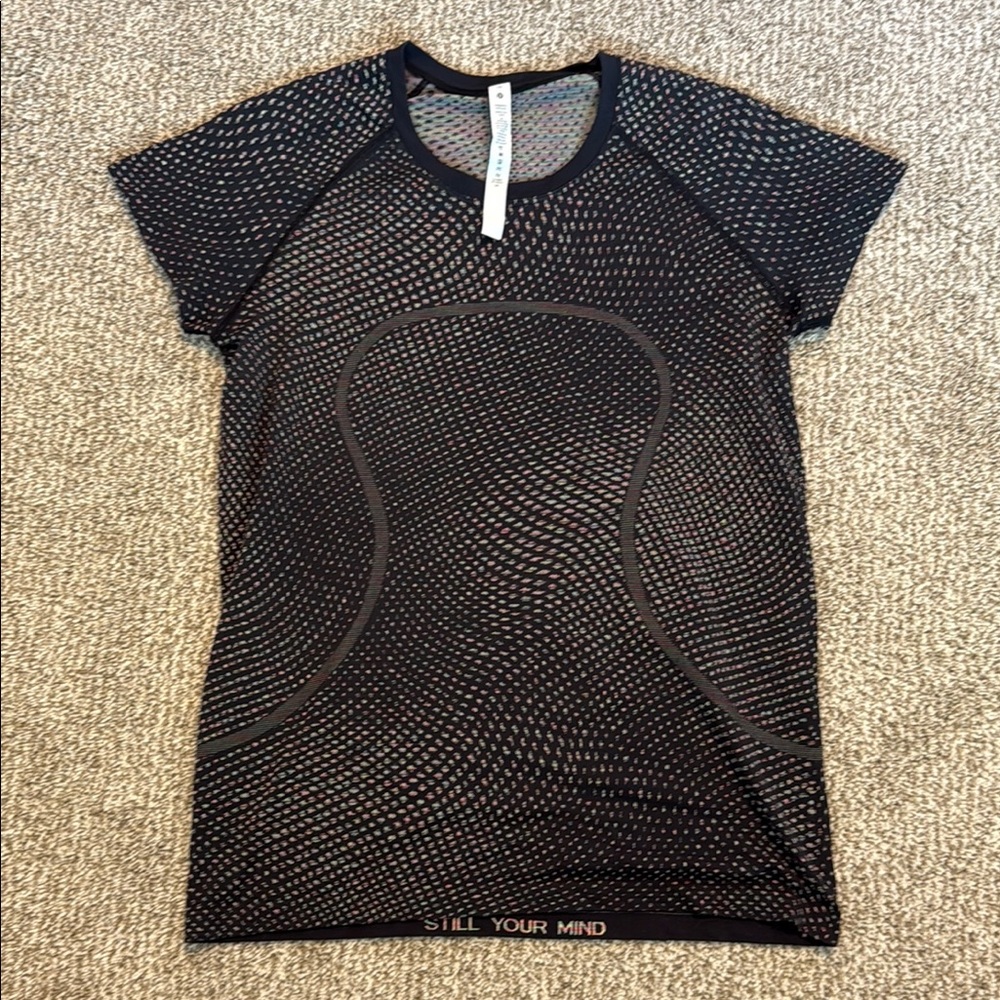 Lululemon Athletica Black Fitted Short Sleeve T-Shirt